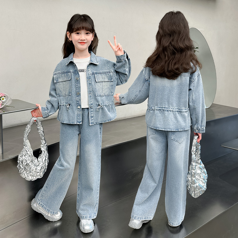 Street Fashion Korean Girl - راعية البقر أزياء الشارع الشهير الدنيم