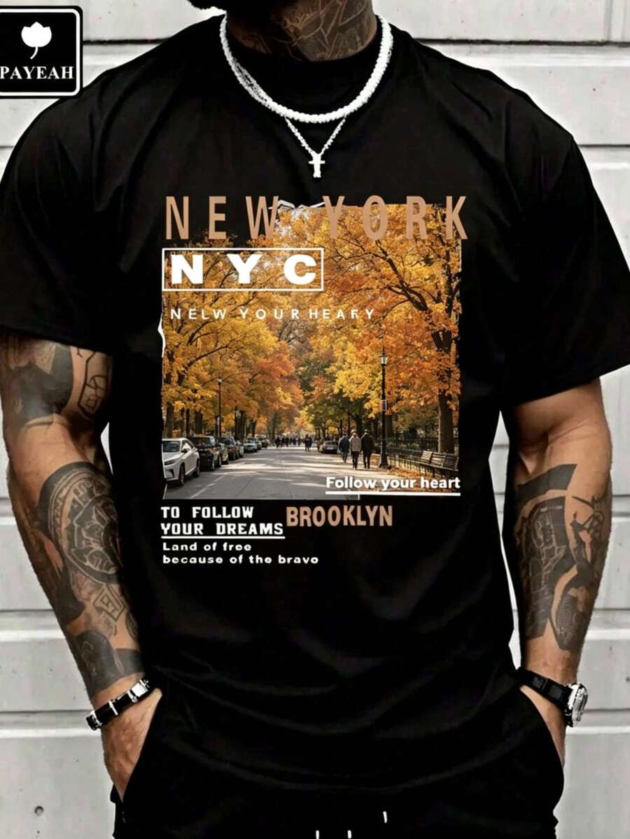 Street Fashion New York - ملابس رجالية كاجوال للشارع، تصميم مشهد