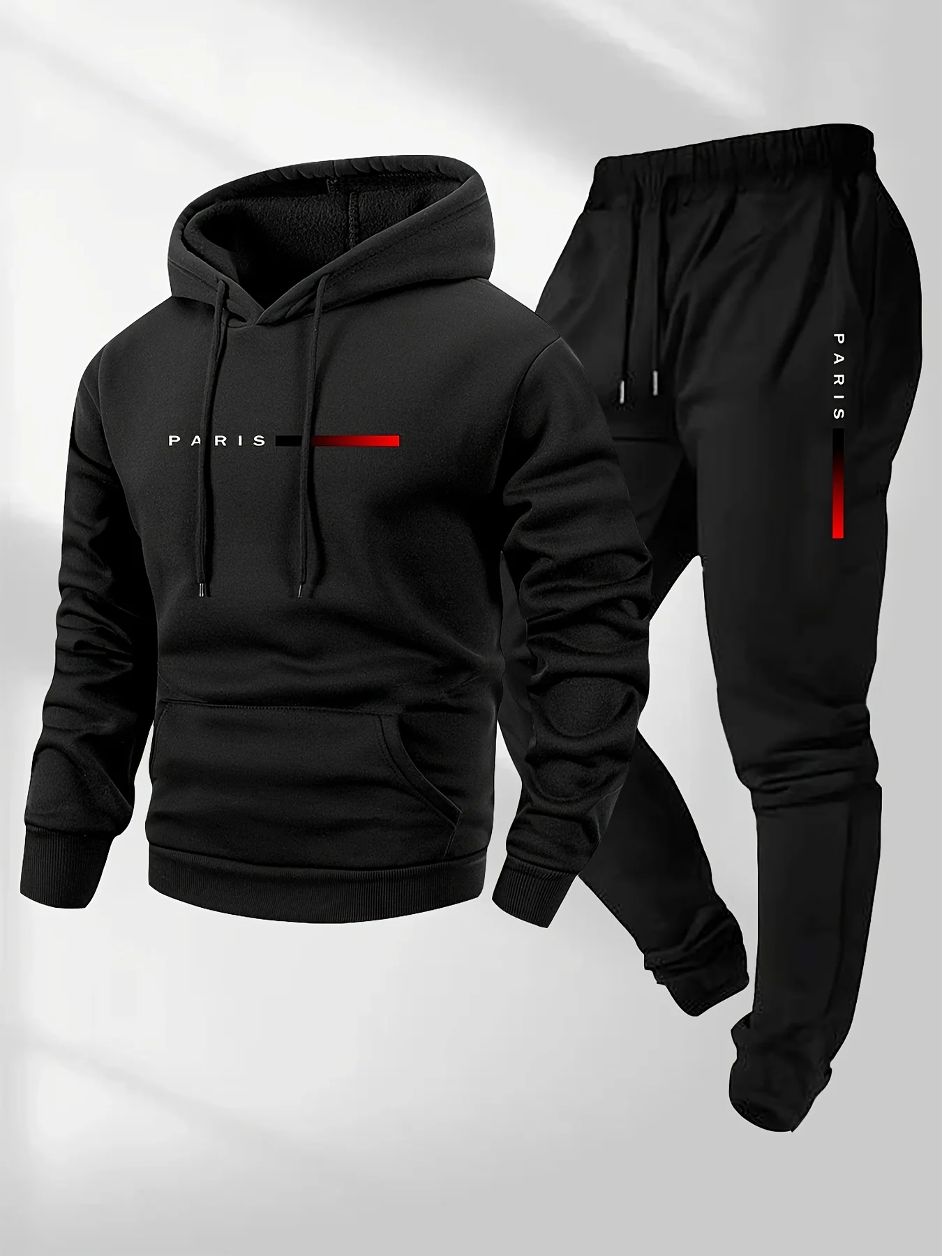Street Fashion Male - طقم ملابس رياضية رجالي جديد بطباعة