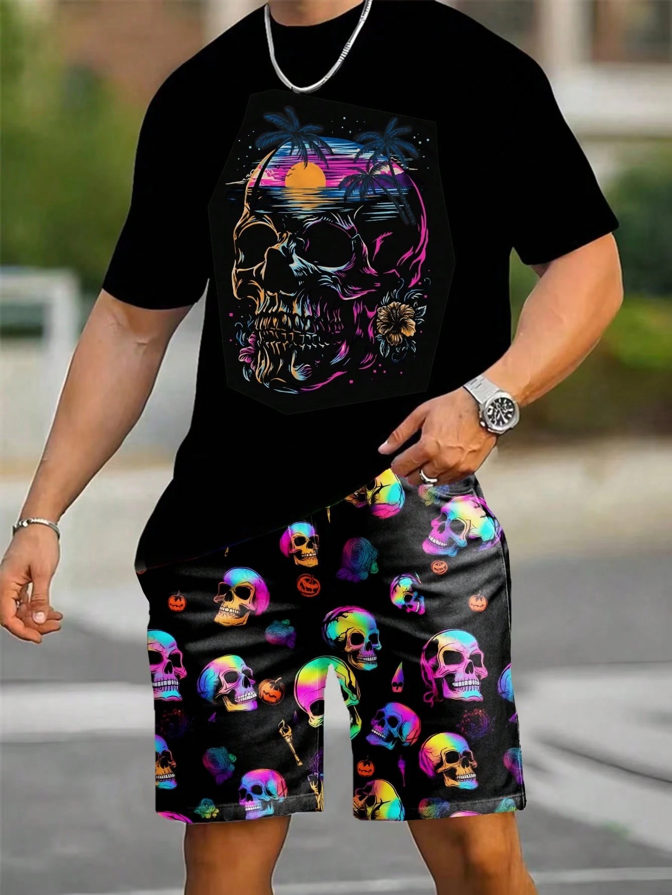 Street Fashion Male - طقم صيفي جديد للرجال لعام 2026