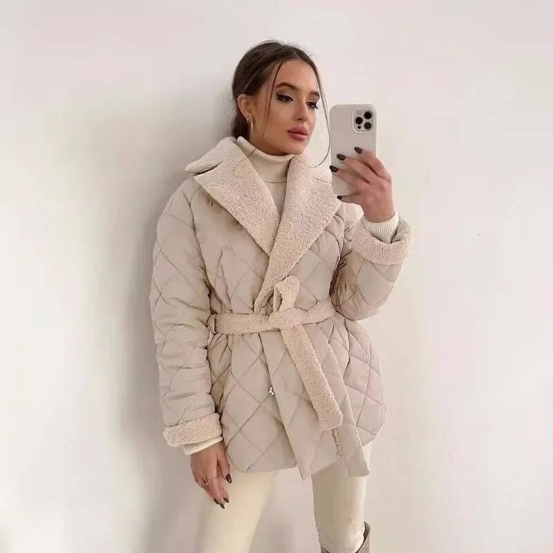 معطف أنيق مبطن بفرو صناعي للنس - مراجعة Street Fashion England وسعره