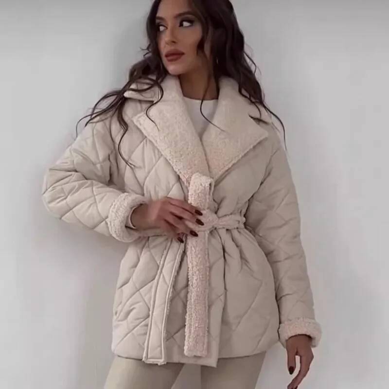 معطف أنيق مبطن بفرو صناعي للنس - مراجعة Street Fashion England وسعره