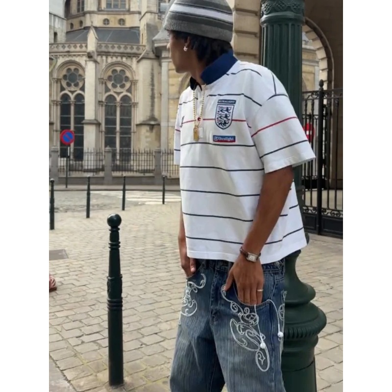 طقم ريترو Y2K من قطعتين بأسلوب - مراجعة Street Fashion Male وسعره