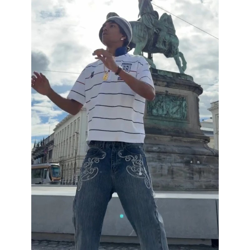 طقم ريترو Y2K من قطعتين بأسلوب - مراجعة Street Fashion Male وسعره