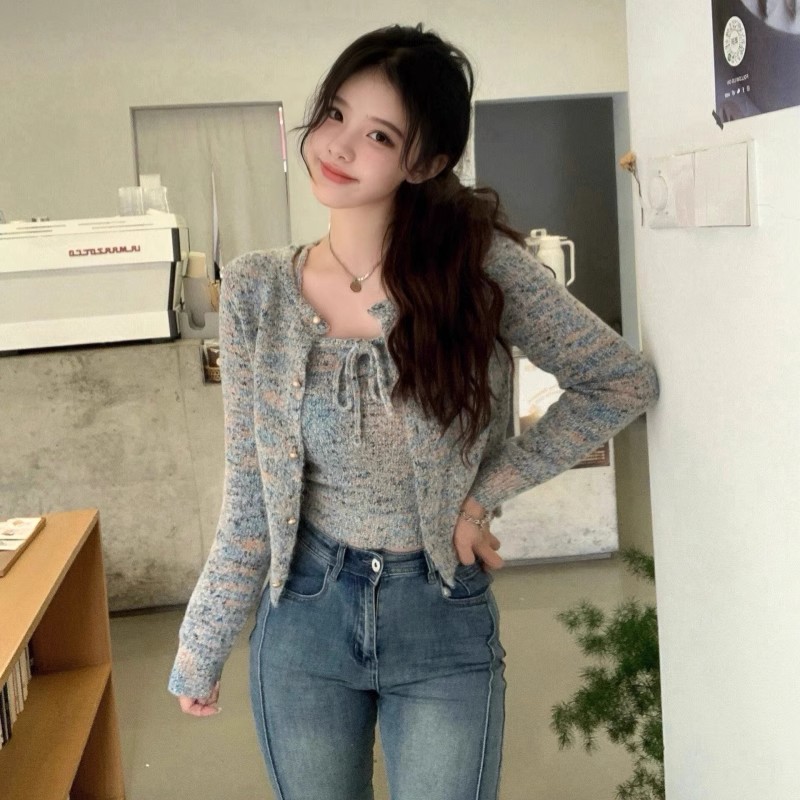 طقم سويتر حريمي رقيق للبنات حا - مراجعة Street Fashion Korean Girl وسعره