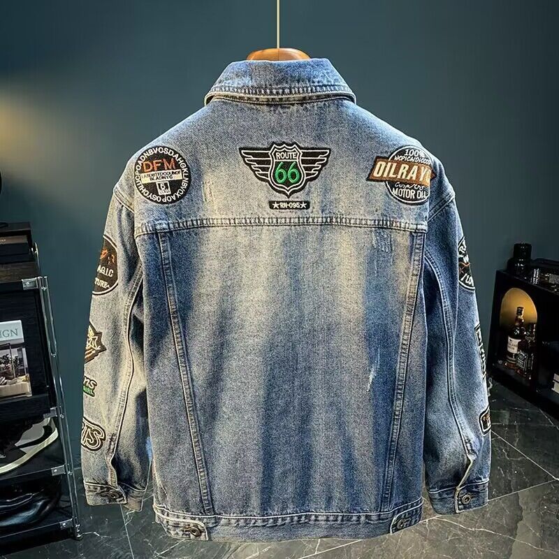 الرجال شارع العليا شارة مطرّزة - مراجعة Street Fashion Jacket Men وسعره