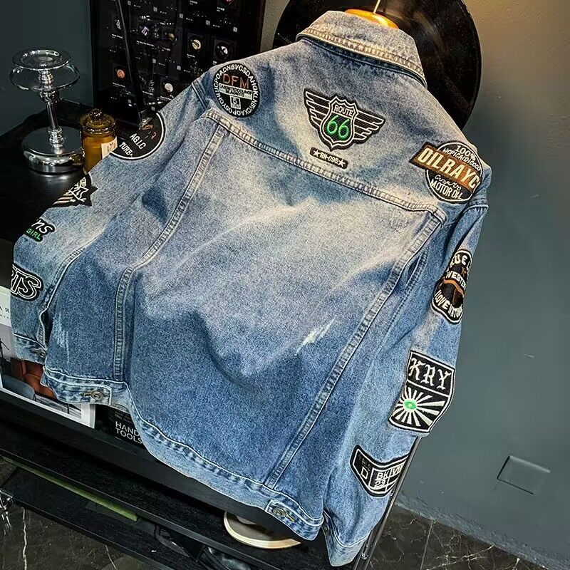 الرجال شارع العليا شارة مطرّزة - مراجعة Street Fashion Jacket Men وسعره