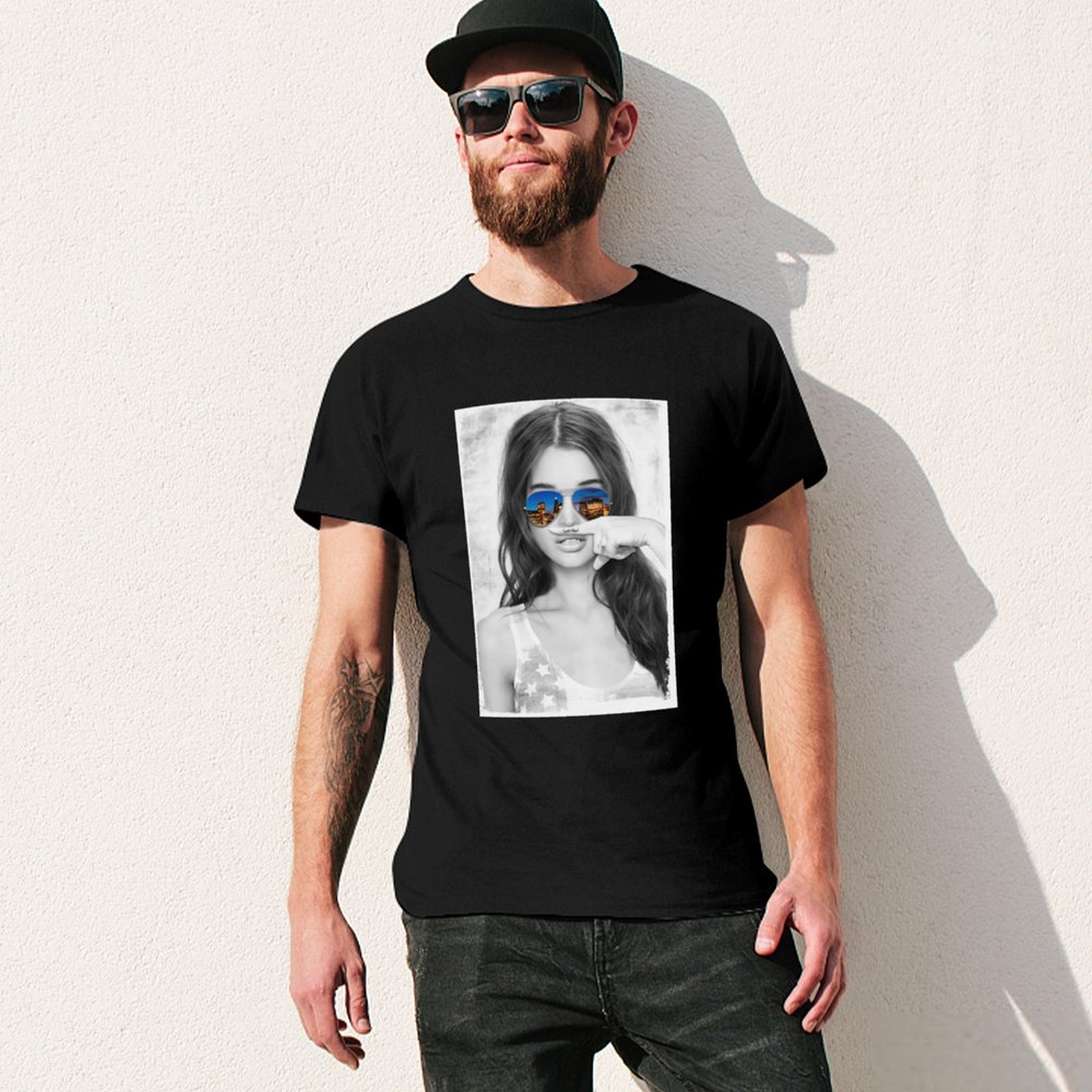 تي شيرت أصلي برسومات Mustache  - مراجعة Street Fashion Co وسعره