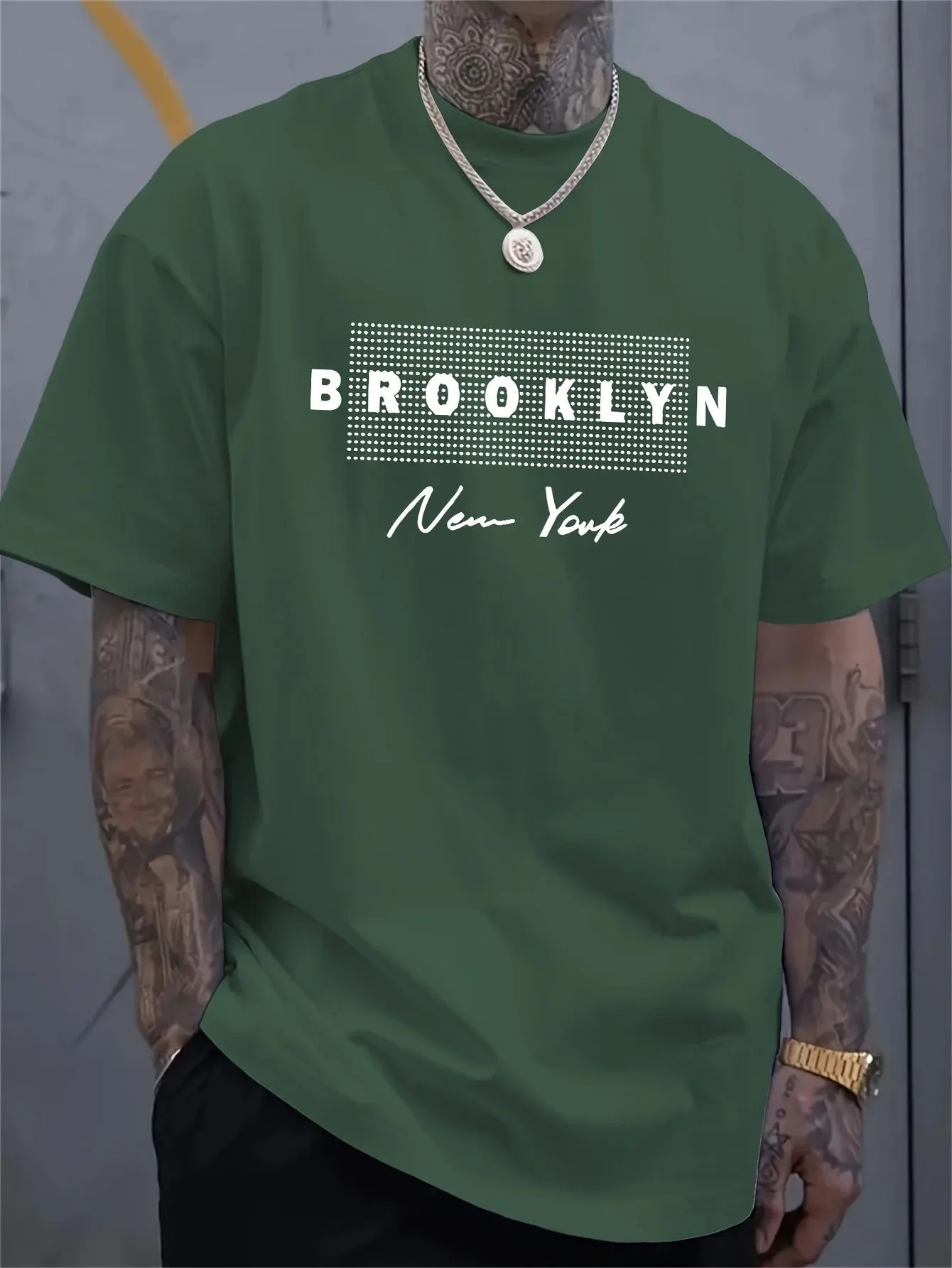 قميص رجالي مطبوع عليه حروف نيو - مراجعة Street Fashion New York وسعره