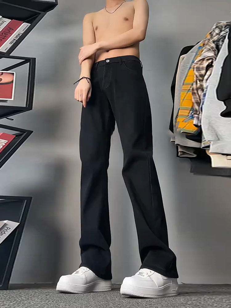 جينز رجالي أسود مبطن بالصوف من - مراجعة Street Fashion Co وسعره