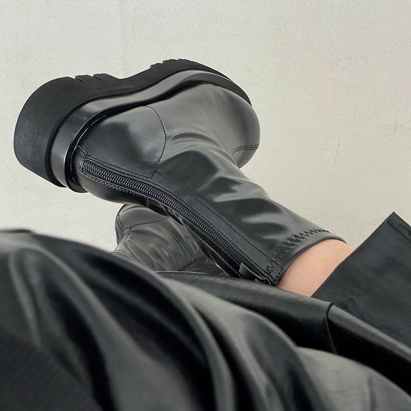 كعب مكتنز النساء مطاطا أحذية ب - مراجعة Street Fashion Winter 2025 وسعره