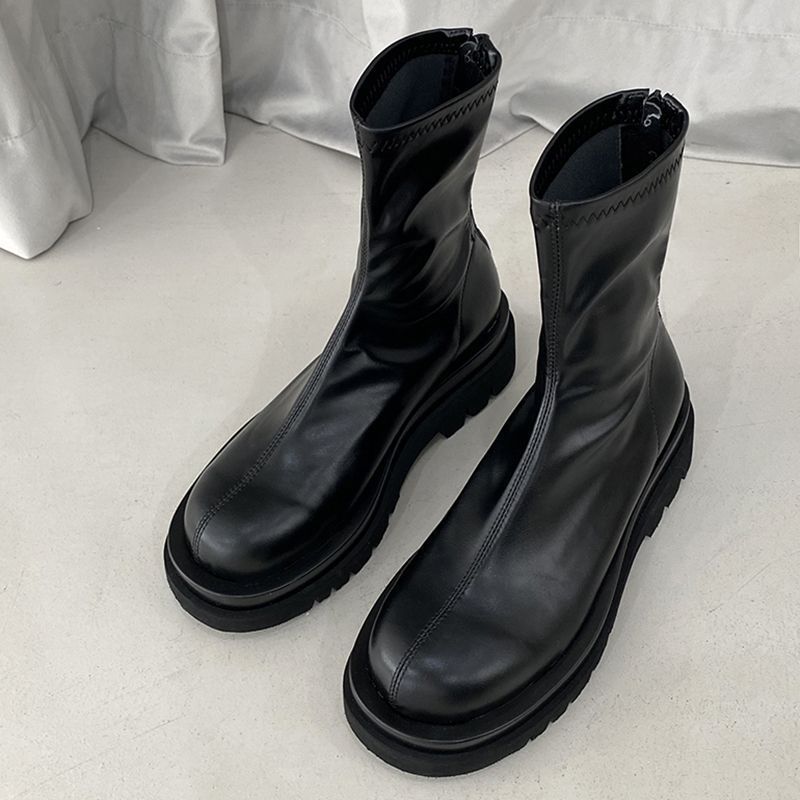 كعب مكتنز النساء مطاطا أحذية ب - مراجعة Street Fashion Winter 2025 وسعره