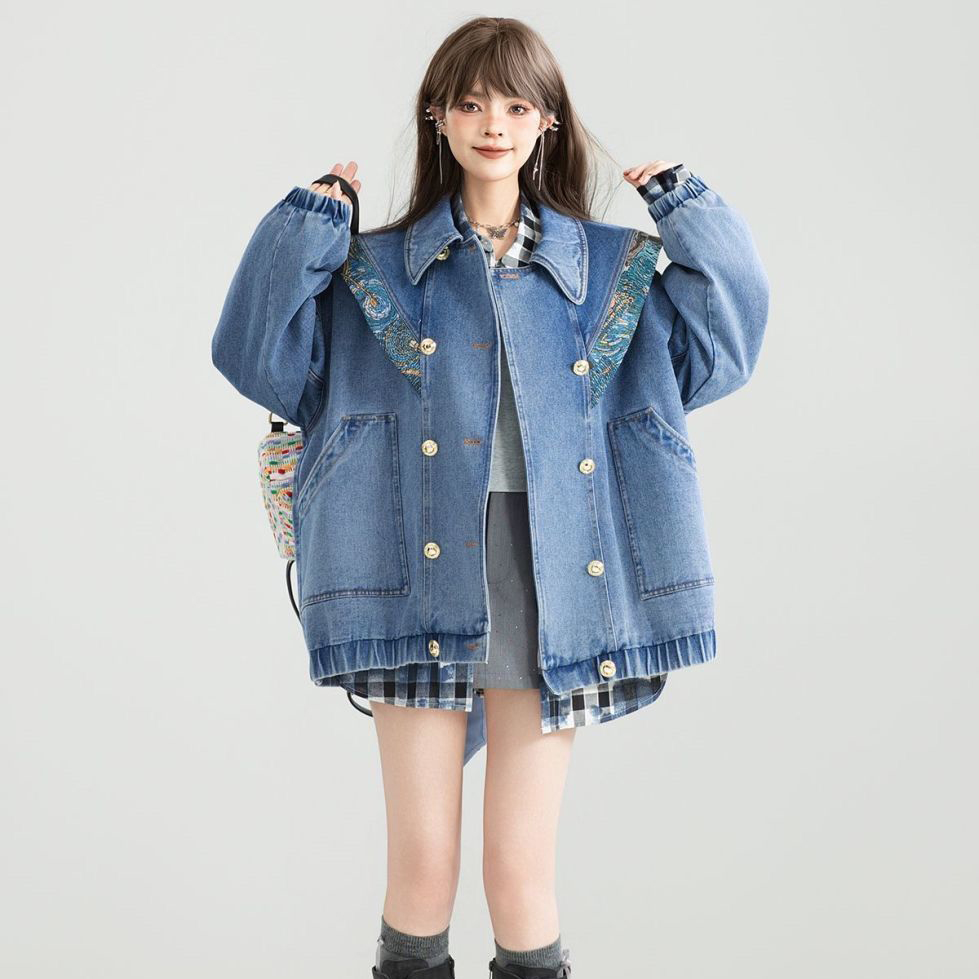 سترة الدنيم خمر أبلى المرأة 20 - مراجعة Street Fashion Winter 2025 وسعره