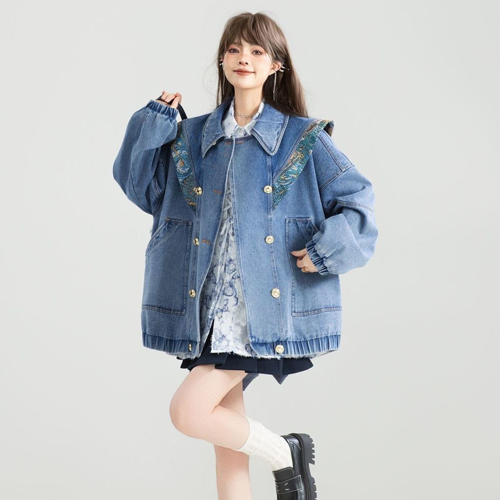 سترة الدنيم خمر أبلى المرأة 20 - مراجعة Street Fashion Winter 2025 وسعره