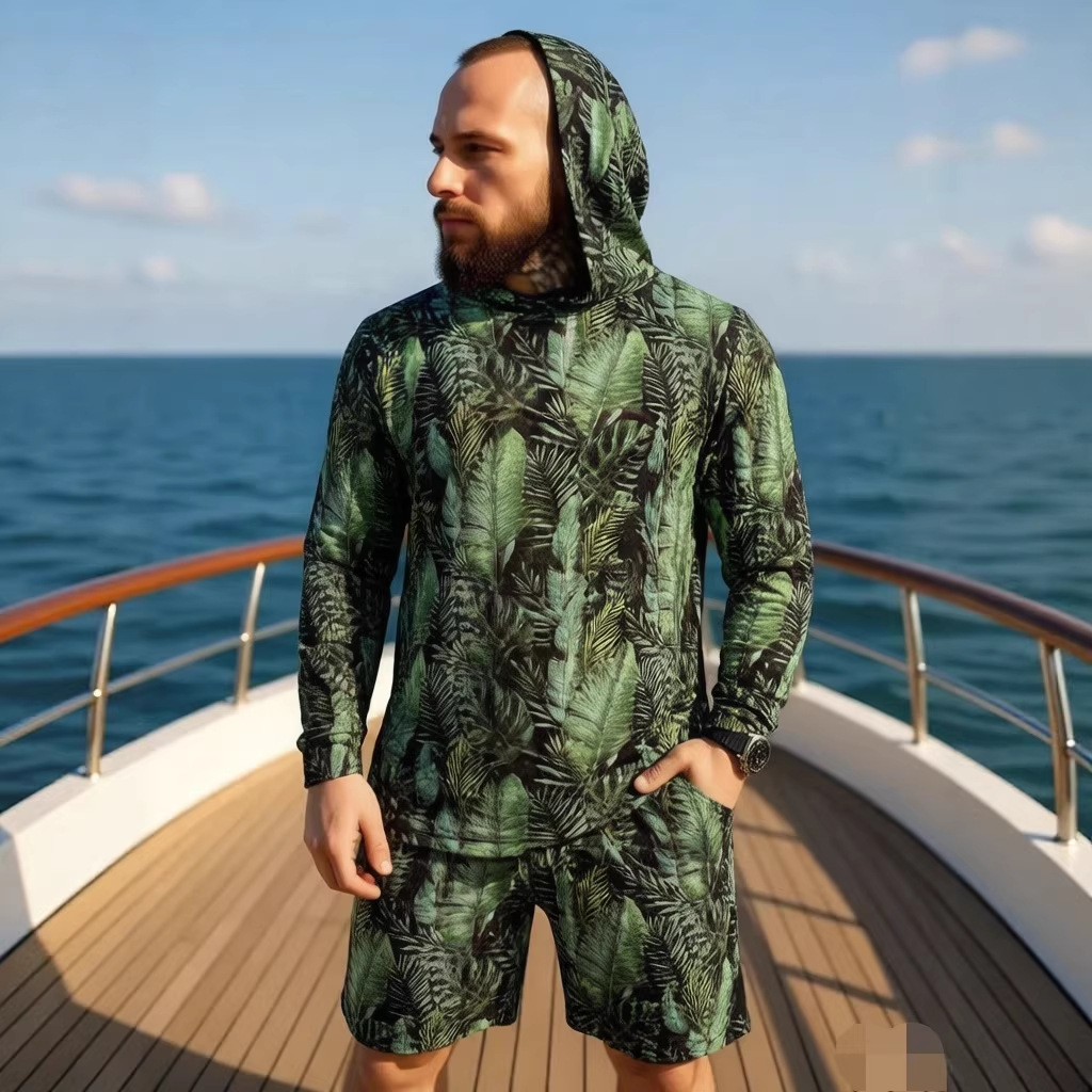 طقم صيفي جديد 2026 بطبعة مموهة - مراجعة Street Fashion Male وسعره