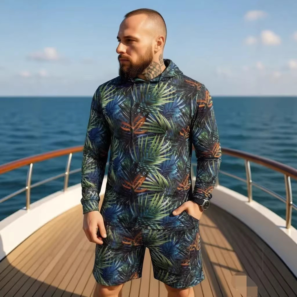 طقم صيفي جديد 2026 بطبعة مموهة - مراجعة Street Fashion Male وسعره
