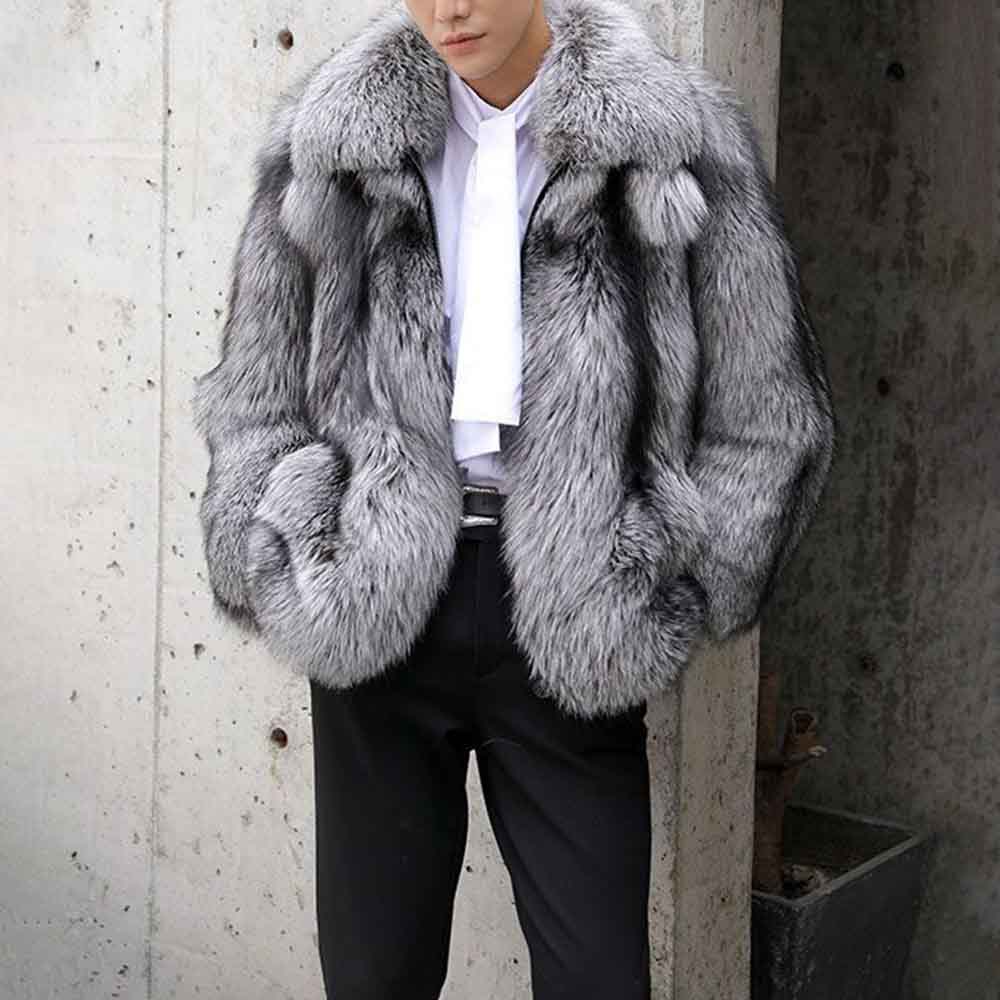 شتاء جديد الرجال فو فرو المنك  - مراجعة Street Fashion Winter 2025 وسعره
