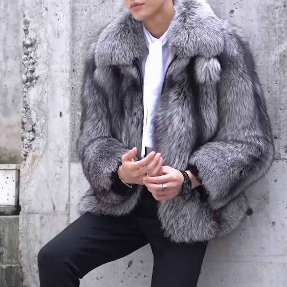 شتاء جديد الرجال فو فرو المنك  - مراجعة Street Fashion Winter 2025 وسعره