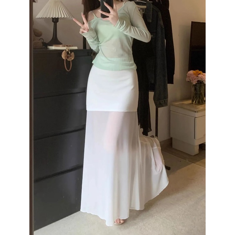 تنورة نسائية أنيقة بأسلوب فرنس - مراجعة Street Fashion China Beautiful Girls وسعره