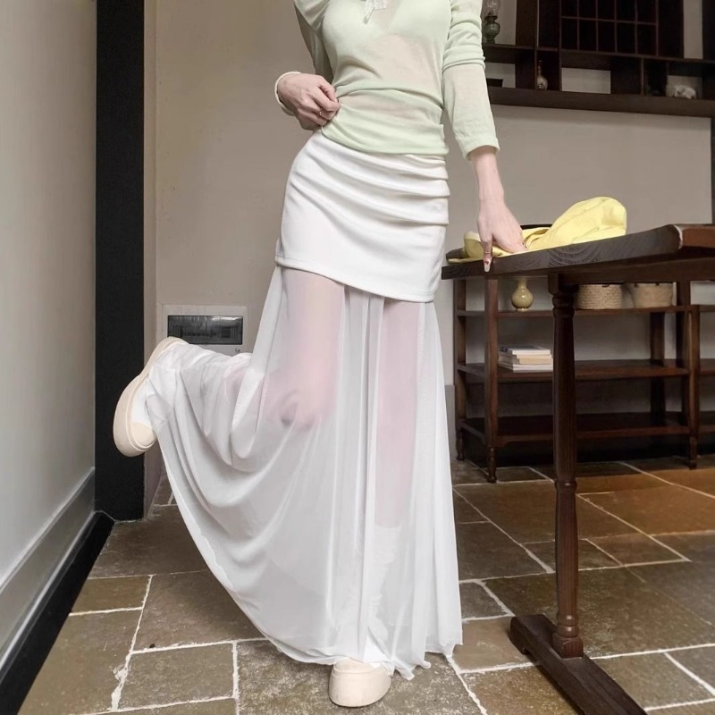 تنورة نسائية أنيقة بأسلوب فرنس - مراجعة Street Fashion China Beautiful Girls وسعره