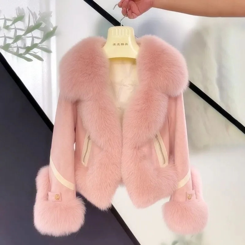 2025 تقليد الثعلب معطف الفرو ا - مراجعة Street Fashion Winter 2025 وسعره
